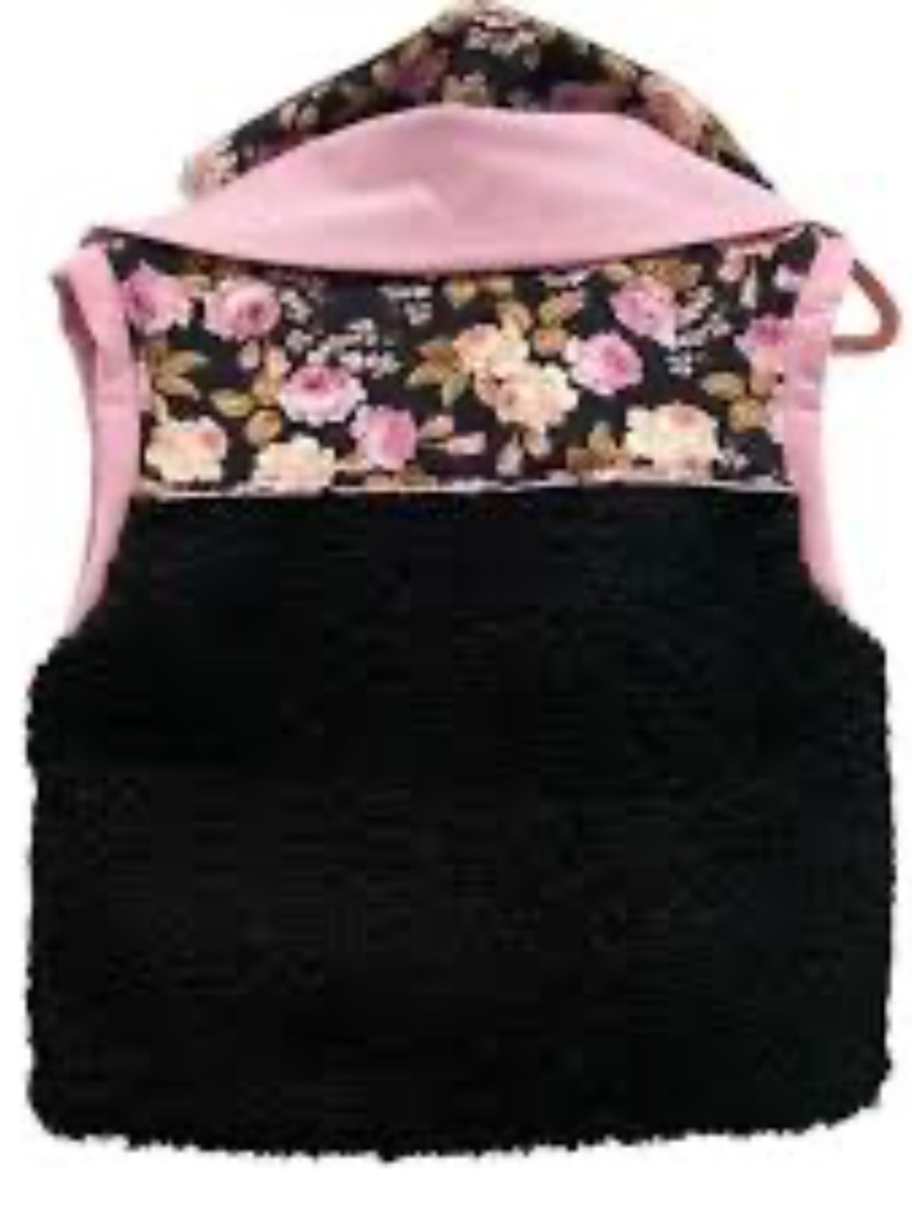 For Love and Lemons Floral Shearling Vest XS barely worn - Picture 3 of 3